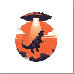 t rex abduction Posters and Art